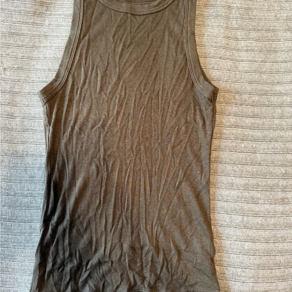 Olive Sleeveless Women's Top